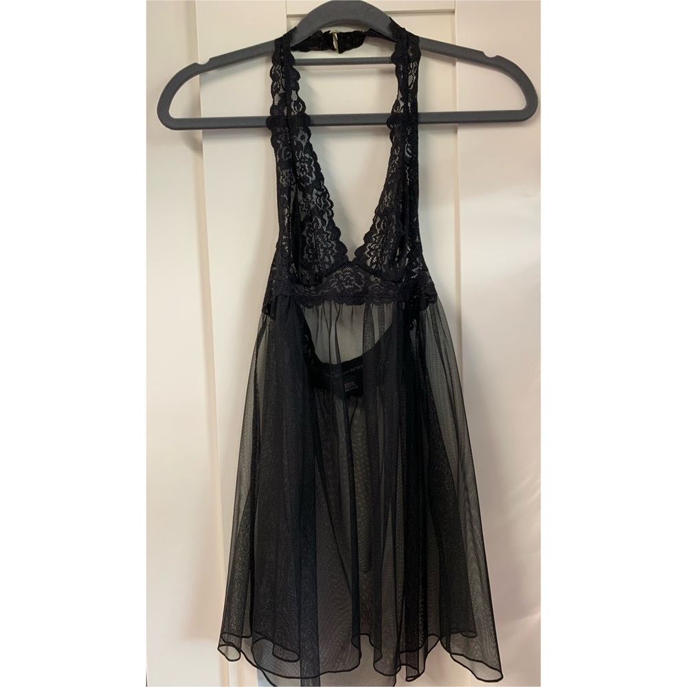 Victoria’s Secret Mesh Halter Slip